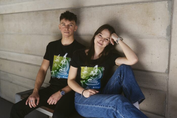 T-shirt "Mikroskop zielony" M - obrazek 3